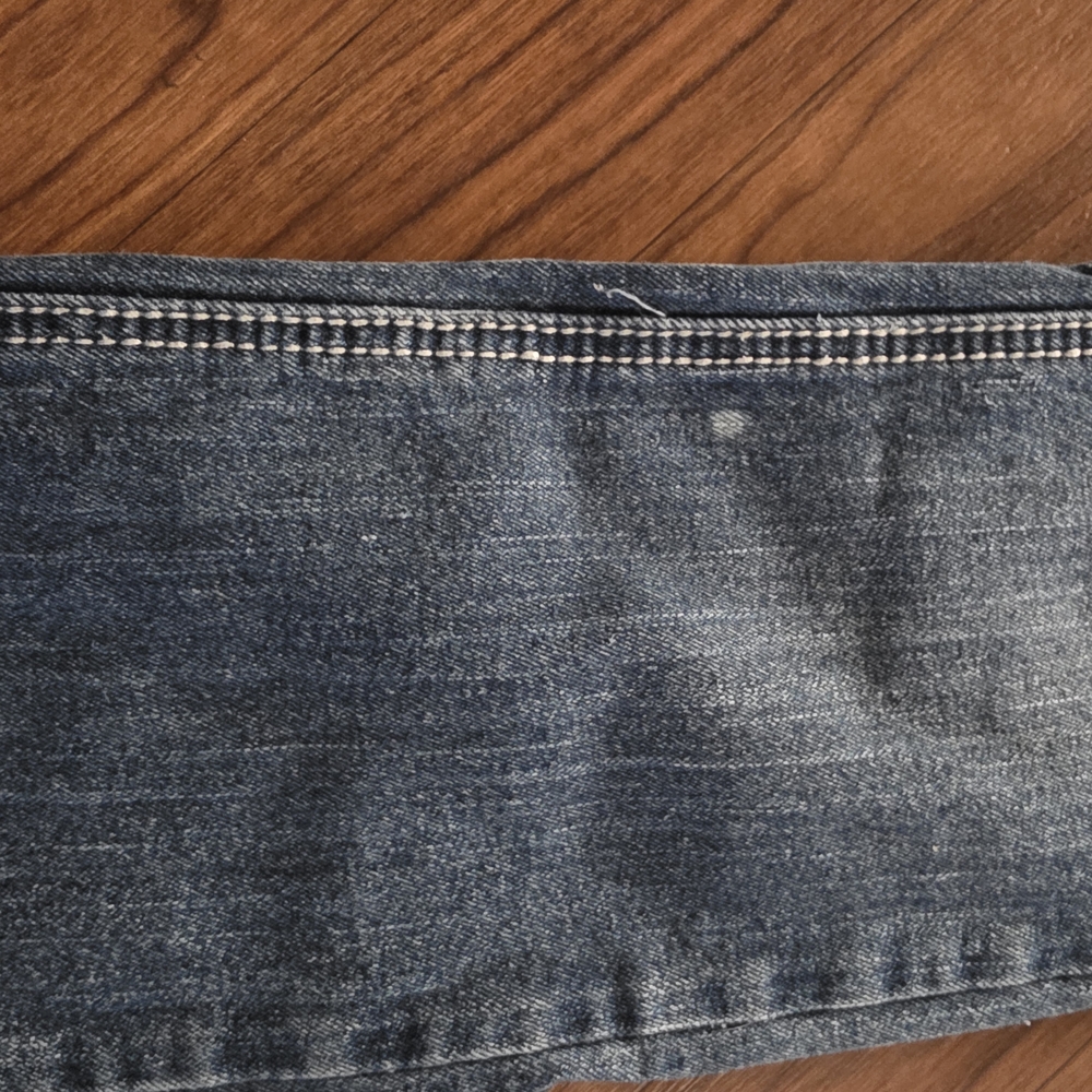 Rue21 Dark Blue Boot Cut Jeans with Silver Sequin Pocket Detail - Picture 4 of 5